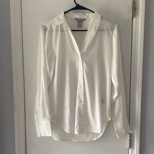 H&M Cream Satin Blouse